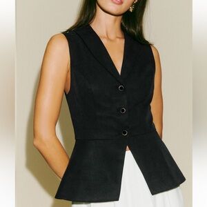 Reformation Oakley Vest Top in Black size 8